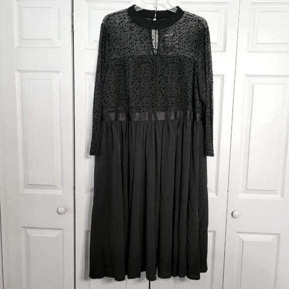 Torrid Mesh Star Mock Neck Midi Dress - Picture 3 of 8